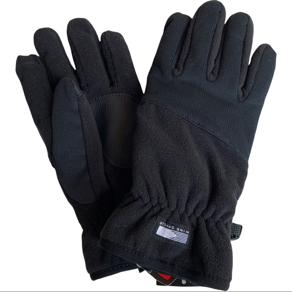 NEW North Crest Black Fleece Thinsulate Gloves NWT